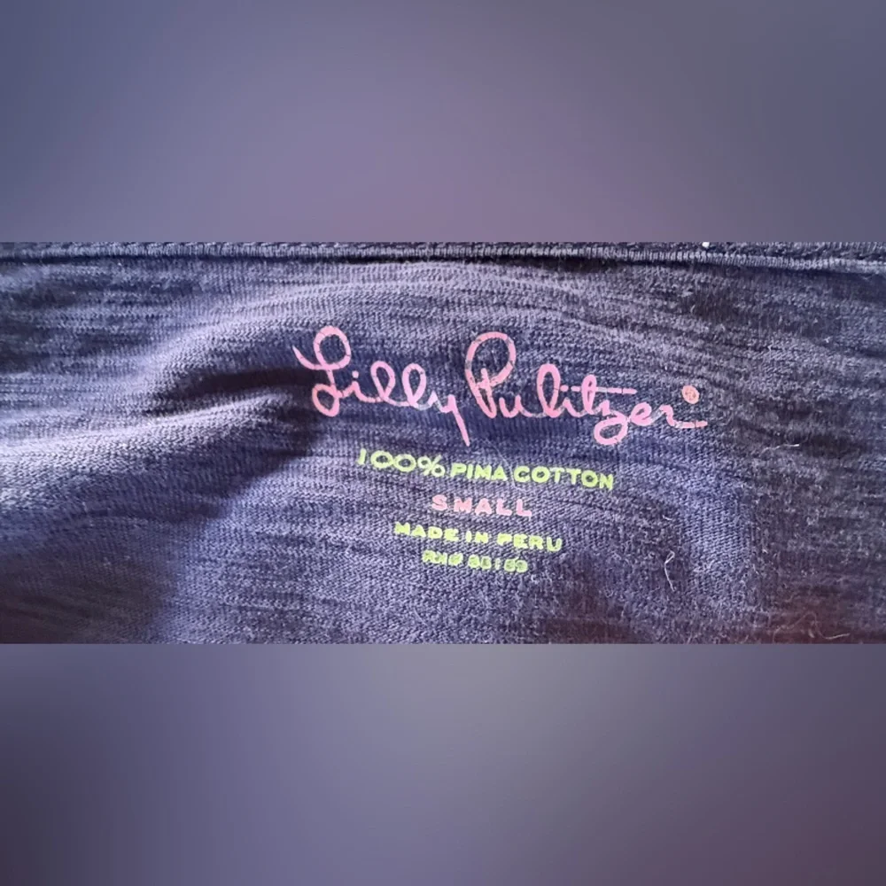 Lilly Pulitzer Deep Blue Long Sleeve Top Size Small